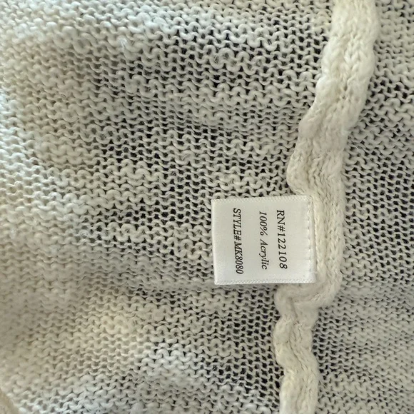 MAK White Cardigan Sweater -‎ Size M - Picture 3 of 4